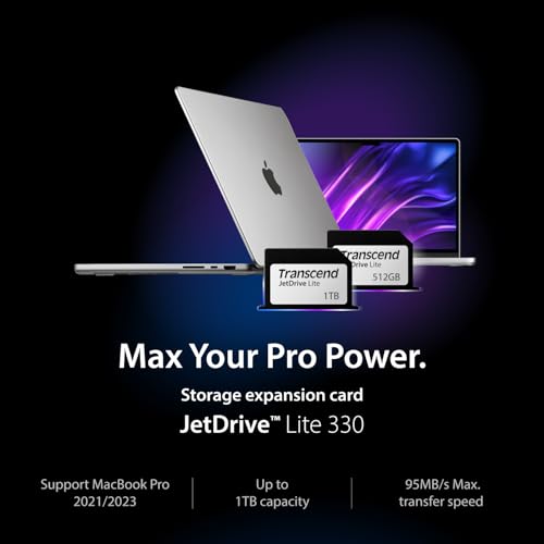 Transcend 1TB JDL330 JetDrive Lite 330 Expansion Card para MacBook Pro 2021 hasta 95/75 MB/s TS1TJDL330