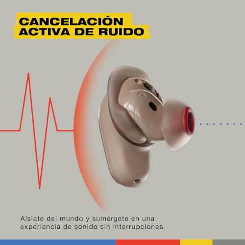 Skullcandy Auriculares inalámbricos Method 360 ANC Sonido Bose, audífonos Bluetooth, cancelación de Ruido, 40 Horas de autonomía, Resistentes al Sudor y Agua, micrófono para iPhone y Android - Primer
