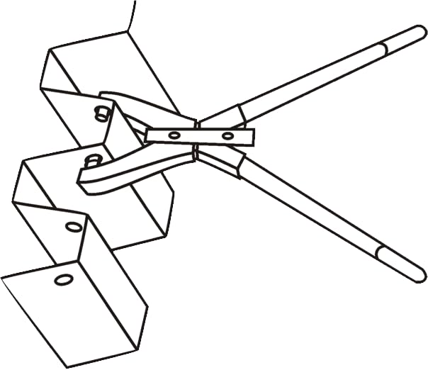 TPF Comercial 0007671110700 - Alicates sacabocados (para chapas trapezoidales, 700 mm)