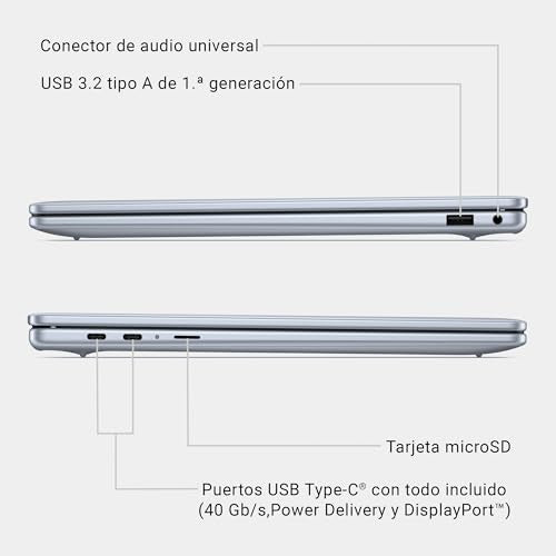 Dell Inspiron 14 Plus 7741 Copilot+ PC Ordenador Portátil 14" Pantalla QHD+ 60 Hz, Snapdragon X Plus, 16 GB RAM, 1 TB SSD, Adreno GPU, Windows 11 Home, Teclado retroiluminado Español - Platino