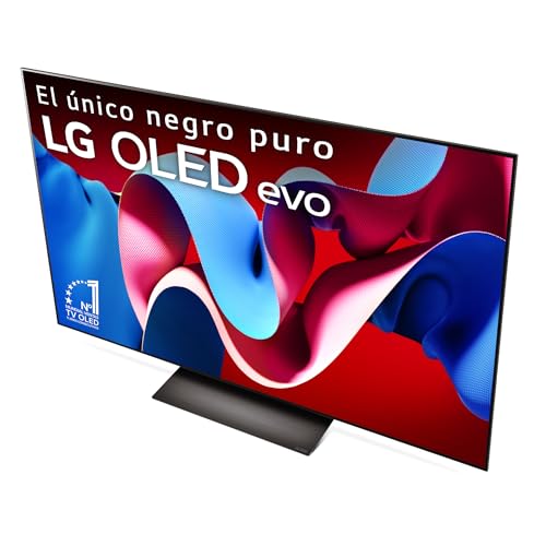 LG OLED55C44LA.AEU, 55", OLED 4K, Serie C4, 3840x2160, Smart TV, WebOS24, Procesador a9, Dolby Vision, Dolby Atmos, TV Gaming, 144 Hz, AMD FreeSync, Negro