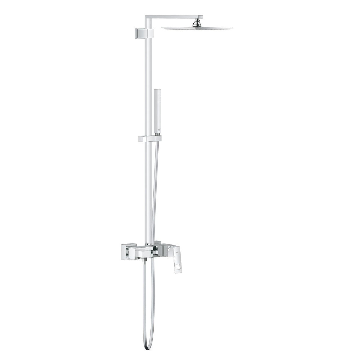Grohe 23147001 Euphoria Cube - Sistema de ducha XXL con mezclador monomando, con alcachofa de 230 mm y teleducha de un chorro