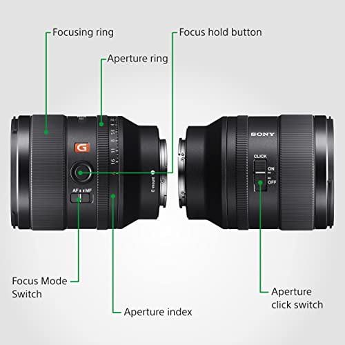 Sony SEL35F14GM - Objetivo Full-Frame FE 35mm F1.4 GM, Objetivo de Focal Fija zoom Serie G Master