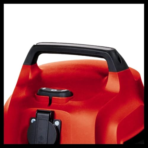 Einhell TC-VC 1820 SA - Aspiradora en seco y húmedo (1250 W, depósito de Acero Inoxidable de 20 L, Conector de soplado, Soporte para Accesorios, Enchufe automático, Incluye Manguera de aspiración,