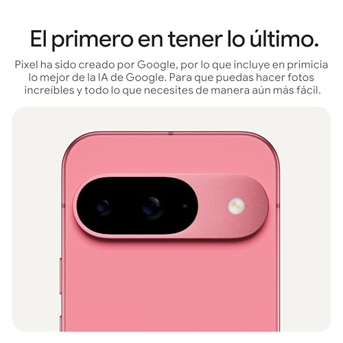 Google Pixel 9 - Smartphone Android Desbloqueado con Gemini, cámara Avanzada, batería con una autonomía de 24 Horas y Pantalla Actua de 6,3" - Porcelana, 128GB