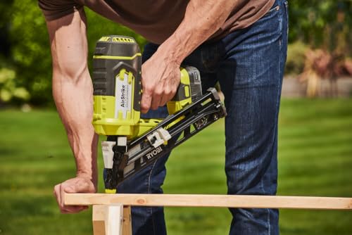 RYOBI - Clavadora de Acabado 15G Aire Comprimido 18V ONE+ - Longitud 25-64mm - Diámetro 1,8mm - Cargador 105 Clavos - Viene con 100 Clavos, 2 Puntas de Protección - Sin Bateria ni Cargador - R15GN18-0