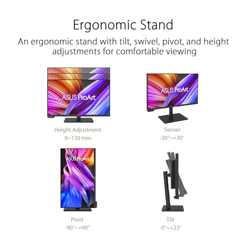 ASUS ProArt Display PA32UCXR - Monitor Profesional de 32", 4K UHD (3840 x 2160), Mini-LED, 99% Adobe RGB, 97% DCI-P3, ΔE < 1, Thunderbolt 4, VESA DisplayHDR 1400, ColourSpace, Soporte ergonómico