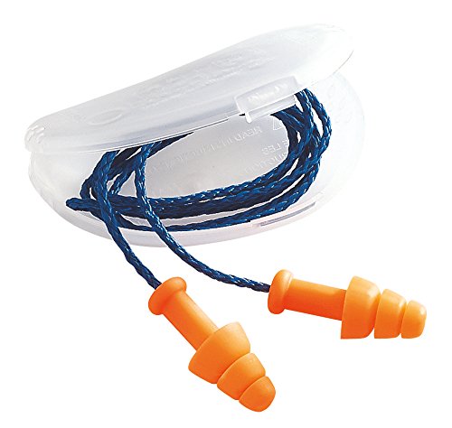 HOWARD LEIGHT tapones para los oídos Smartfit | 30 dB | naranja |con cordón | en una caja de almacenamiento práctica