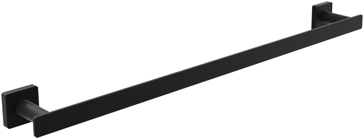 Toallero Elements Striking de Villeroy & Boch, toallero de baño para Montaje en la Pared, Fabricado con latón Macizo, toallero Angular, Longitud 645 mm, Negro Mate