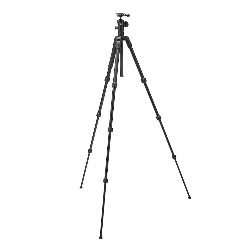Manfrotto Befree Advanced AS, Trípode de Cámara, Twist Lock, en Aluminio, Compatible Arca-Swiss, Kit Trípode de Viaje Portátil con Rótula, para DSLR, Cámaras sin Espejo, Accesorios de Fotografía