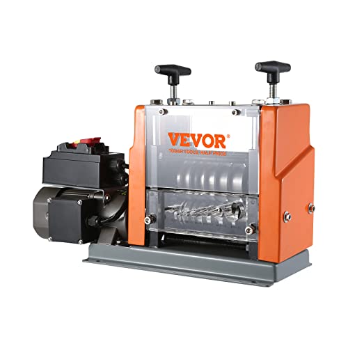 VEVOR Máquina Pelacables Automática de Hierro Fundido 60 W Pelacables Eléctrico Motorizado de 1,5-25 mm Pelacables con Referencia de Profundidad de Pelado Visible, 6 Canales Redondos y 1 Canal Plano