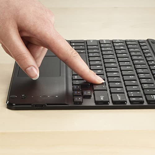 Hama Funda con Teclado para iPad Air de 13" 2024 (Teclado Bluetooth con Panel táctil, función Atril, Funda magnética, Funda para Tablet para Apple iPad Air de 13 Pulgadas, Teclado extraíble), Color
