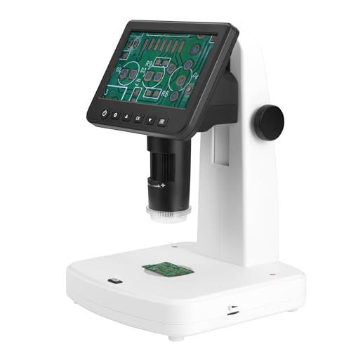 Microscopio Digital portátil Smart DiProgress Hooke, LCD de 5 Pulgadas, 12 Mpx, con Pantalla LCD HD