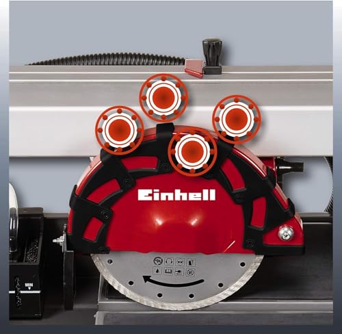 Einhell 4301220 - Mesa de corte ceramico refrigerada por agua TE-TC 920 UL Expert, 900 W, 240 V, disco de diamante 200 x 25,4 mm, rojo