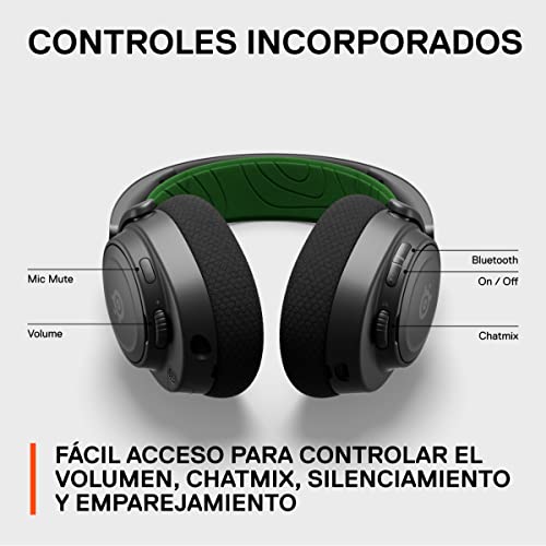 SteelSeries Arctis Nova 7X Wireless - Cascos Xbox Inalámbricos - Controladores magnéticos de neodimio - 2,4GHz + Bluetooth - 38h de batería - Micro ClearCast Gen2 IA - Xbox, PS5, PC, móvil