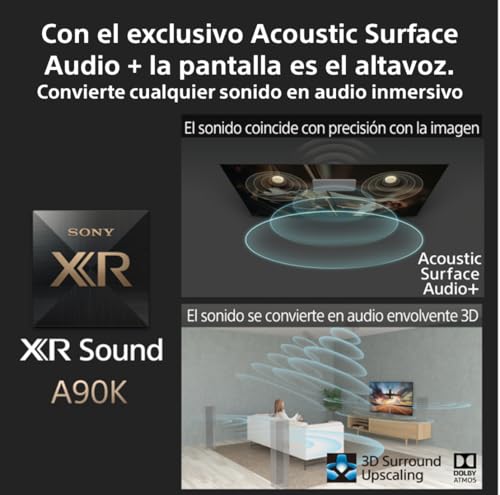 Sony OLED Master Series - 42A90K BRAVIA XR, TV 42 pulgadas, 4K HDR 120Hz y HDMI 2.1 óptimo para PS5, Smart TV (Google), Dolby Vision-Atmos, Pantalla Triluminos Pro