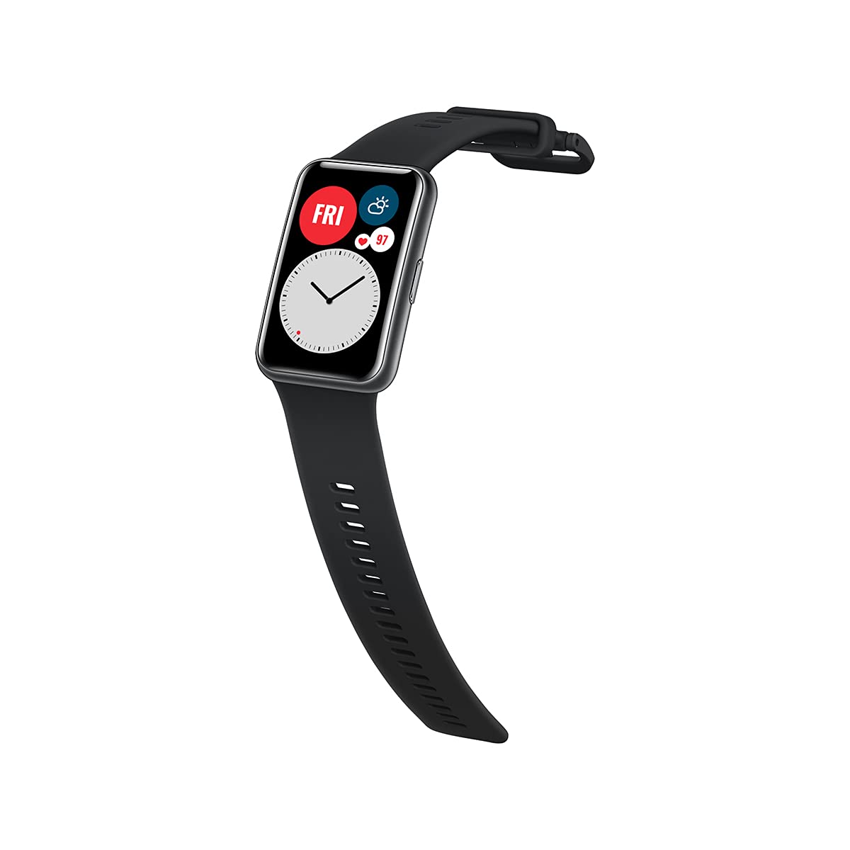 Huawei, Watch fit, Smartwatch, Pantalla AMOLED y Adaptador USB C, hasta 10 días de batería, 96 Modos de Entrenamiento, GPS Incorporado, 5 ATM, Negro, De 1,64 Pulgadas