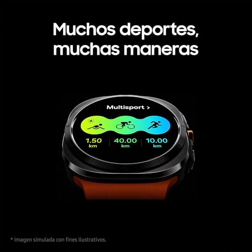 Samsung Galaxy Watch Ultra LTE 47mm + Cargador - Smartwatch, Control de Salud, Seguimiento Deportivo, Gris Oscuro (Versión Española)