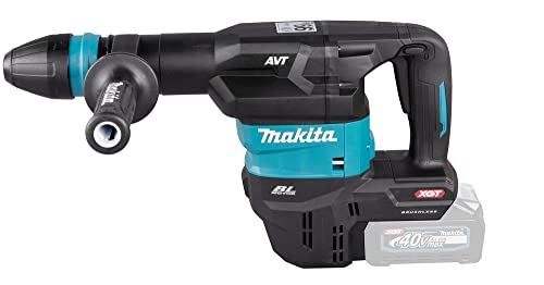 Makita HM001GZ02 - Martillo demoledor BL 40Vmáx XGT 7,1 kg AVT AWS (40 V, iones de litio, 40 V) (sin batería, sin cargador) Azul Petróleo