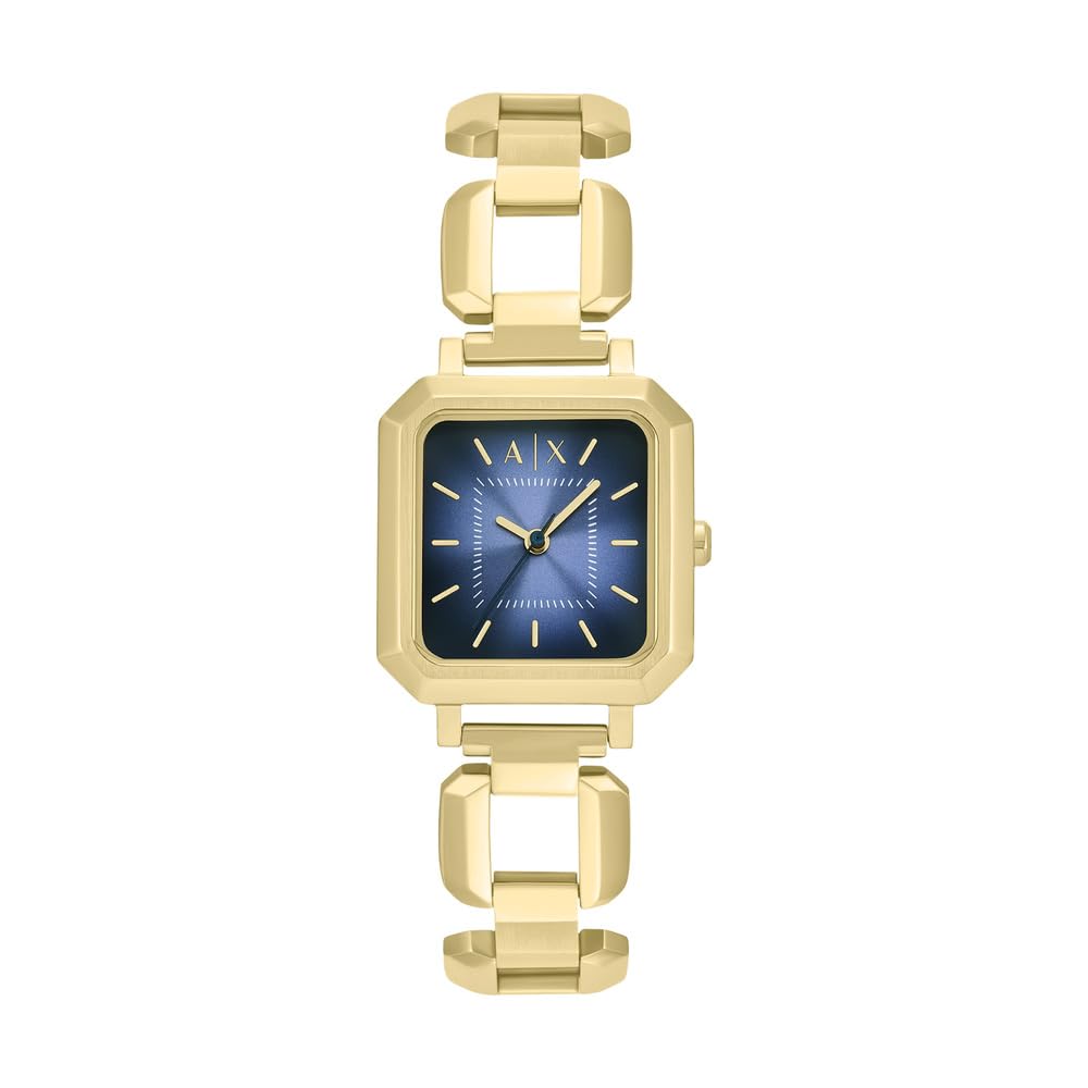 Armani Exchange Orologio da Donna, Quarzo Movimento a tre lancette e cassa da 27 mm con cinturino in Acciaio inossidabile