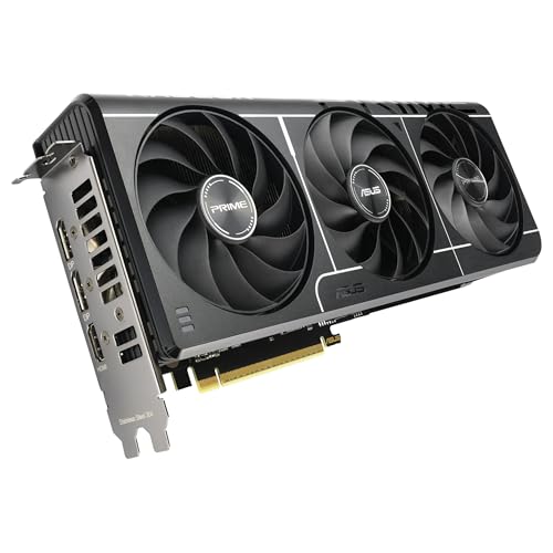 ASUS Prime Radeon RX 9060 XT 16 GB GDDR6 OC Edition, Tarjeta gráfica, PCIe 5.0, HDMI/DP 2.1, diseño de 2.5 Ranuras, Ventiladores Axial-Tech, rodamientos de Doble Bola, Doble BIOS, GPU Guard