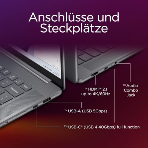 Lenovo Yoga Slim 7 15ILL9 Intel Core Ultra 7 256V Ordinateur Portable 38,9 cm (15.3") Écran Tactile 2.8K 16 Go
