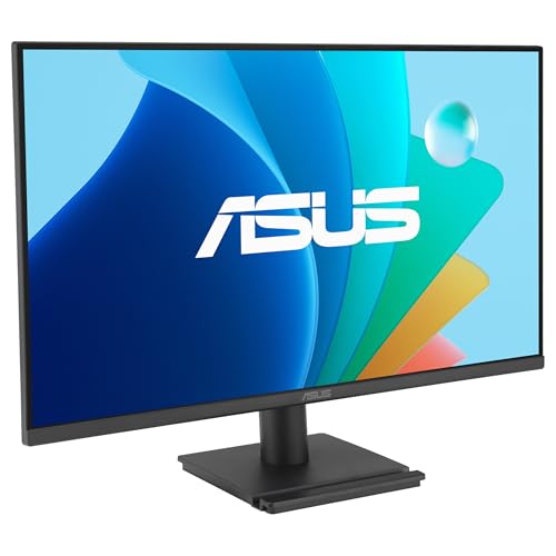 ASUS VA279HG Monitor Eye Care Gaming de 27", IPS, Full HD, 99% sRGB, sin Marco, 120 Hz, Adaptive-Sync, 1 ms MPRT, HDMI, VGA, Baja emisión de luz Azul, antiparpadeo, montable en Pared