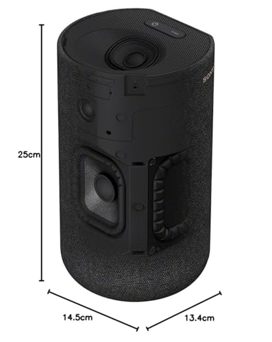 SONY SA-RS5 Altavoces Traseros Inalámbricos Adicionales, Batería Incorporada, 180W, Negro