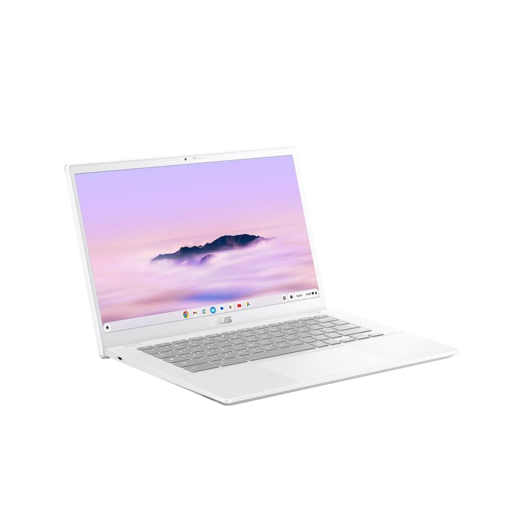 ASUS Chromebook Plus CX34 CX3402CBA-PQ0105 - Ordenador Portátil 14" Full HD (Intel Core i3-1215U, 8GB RAM, 128GB UFS, UHD Graphics, ChromeOS) Blanco Perla - Teclado QWERTY español