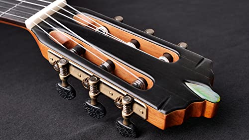 ARTESANO Guitarra de concierto Nuevo Verde, maciza, funda blanda