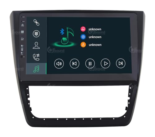 Radio de Coche para Skoda Yeti 2014 con climatizador Manual Android GPS Bluetooth WiFi USB Dab+ Touchscreen 10" 8core Carplay AndroidAuto