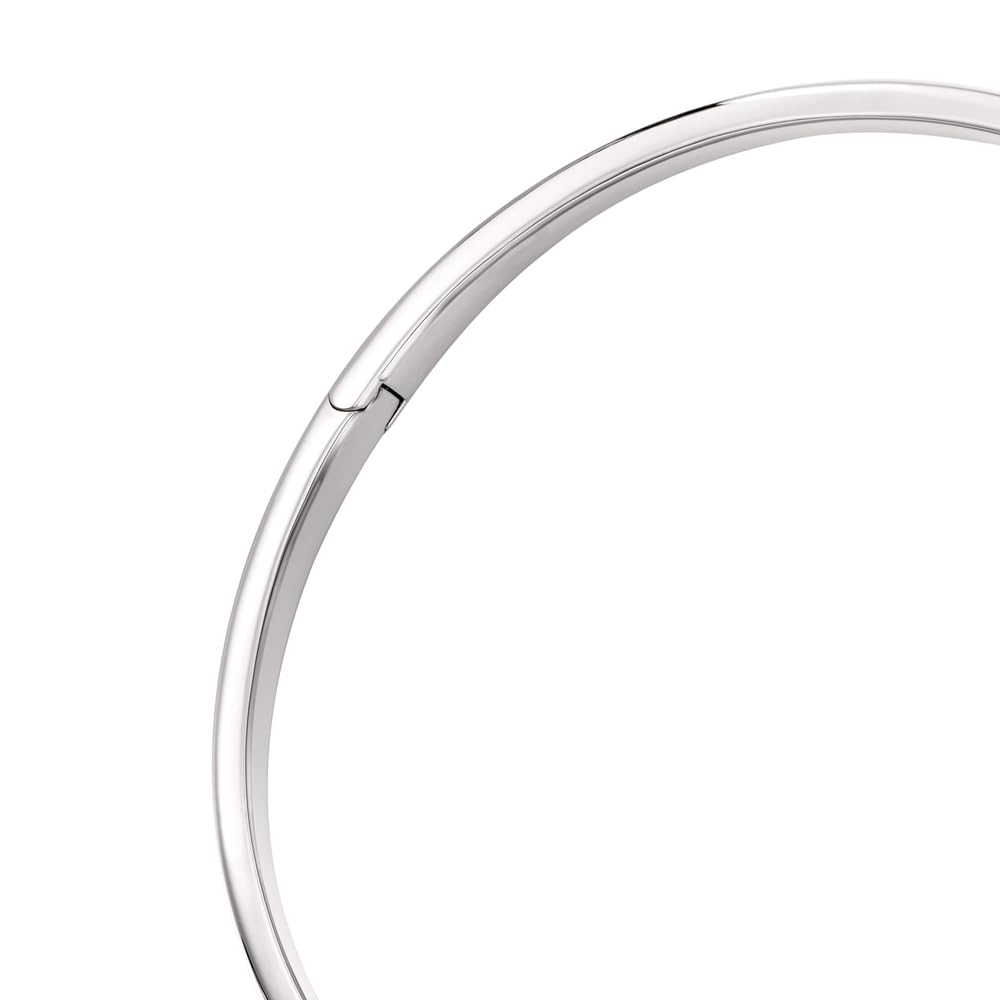 Emporio Armani Collar de acero inoxidable plateado para mujer, EGS3255040