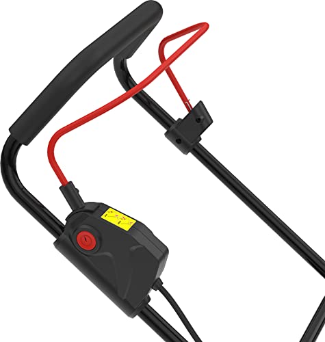 Güde Cortacésped con batería RM 36-402-30.37 (36 V (2 x 18 V) sin escobillas, corte de 370 mm, altura de corte de 6 niveles, saco de recolección de hierba de 35 l, cuña para mantillo, incluye 2