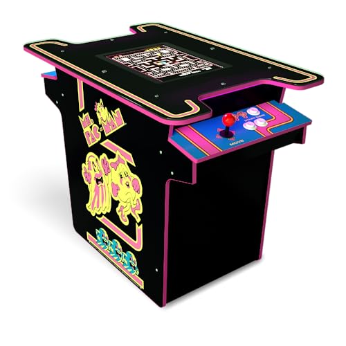 ARCADE 1 Up Ms. Pac-Man Head-to-Head Table Black