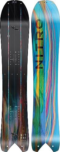 Nitro Tabla de Snowboard para Hombre Squash Split BRD '24, Allmountainboard, Tapered Swallowtail Splitboard Shape, Camber, All-Terrain, Mid-Wide, 156