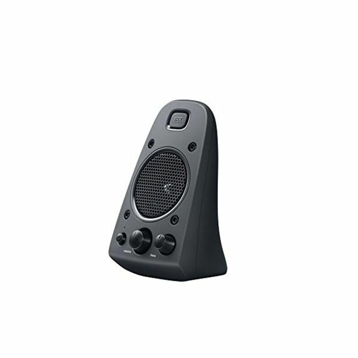 Logitech Z625 Sistema de Altavoces 2.1 Subwoofer, THX, 400W de Pico, Graves Profundos, Entrada Óptica 3.5 mm/RCA, Enchufe EU, PC/PS4/Xbox/Reproductor/DVD Player/TV/Smartphone/Tablet, Negro