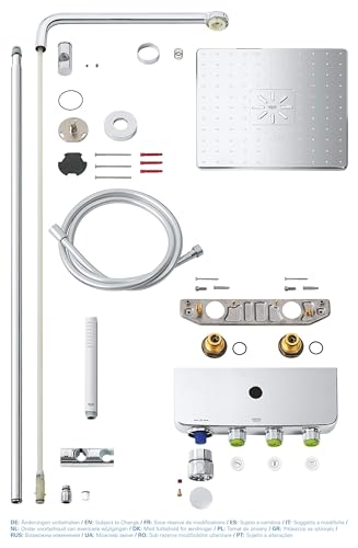 Grohe Euphoria SmartControl System 310 Cube Duo - Sistema de ducha con termostato incorporado, acabado cromado (Ref. 26508000)