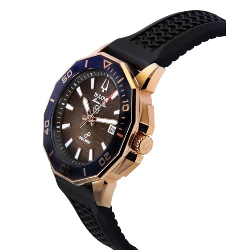 Bulova Reloj Analógico para para Hombre de Cuarzo con Correa en Caucho 98B421