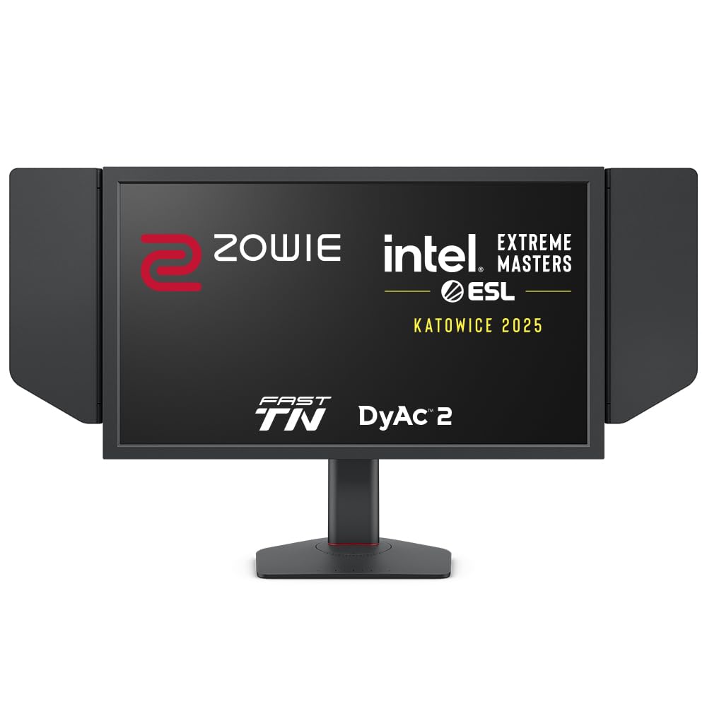 BenQ ZOWIE XL2586X+ Monitor Gaming (24.1 pulgadas, 600 Hz, TN Rápido, DyAc 2, XL Setting to Share, S Switch, pantalla con visera, 1080p)