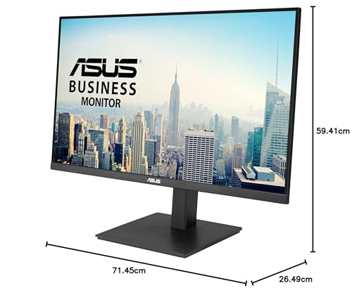 ASUS Monitor de negocios VA32UQSB 32" (31.5 pulgadas , 4K UHD, IPS, HDR-10, DisplayPort, Dual HDMI, altavoces estéreo, sin parpadeo, filtro de luz azul, diseño ergonómico, montable en pared)