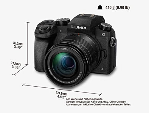 Panasonic Lumix DMC-G70MEG-K Cámara réflex Digital Juego de cámara SLR 16 MP Live Mos 4592 x 3448 Pixeles Negro - Cámara Digital (4,8X, Full HD, Negro)
