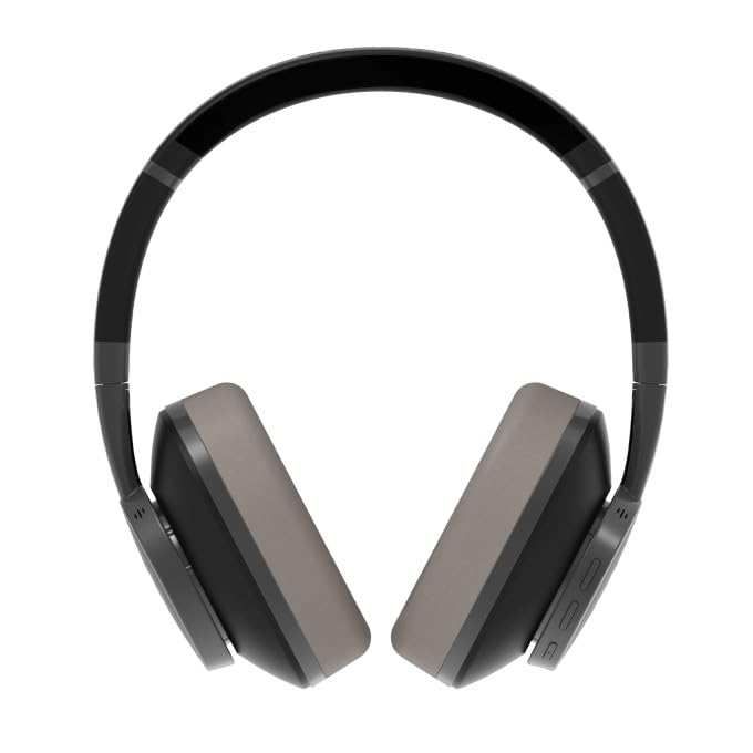 DeeBee dB-Pulse - Auriculares Over-Ear, cancelación Activa del Ruido -35 dB, Bluetooth 5.2, 40 Horas de autonomía, Negro, con Almohadilla Intercambiable