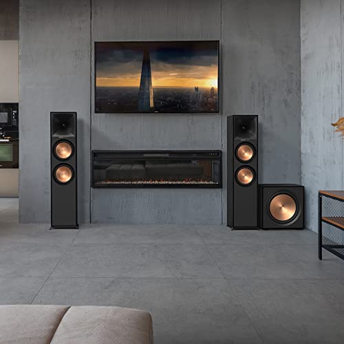 Klipsch R-800F Black (Unidad) - Altavoz de Suelo para estéreo Frontal Home Cinema 150W/600W
