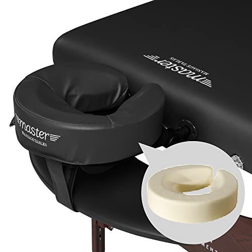 Master Massage Banco de Masaje portátil Plegable con cojín Musical, Negro, 71 cm