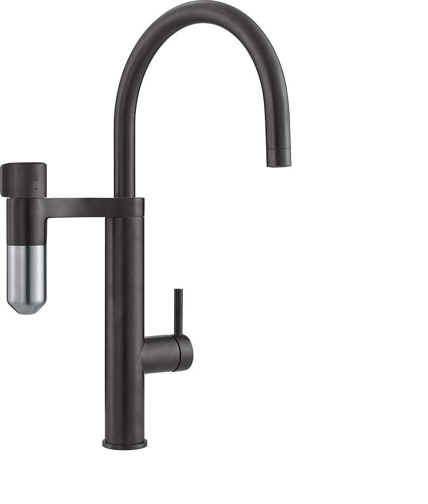 Franke; Grifo de cocina con sistema de filtración de agua Vital J (120.0551.241); Color: Negro mate/acero óptico
