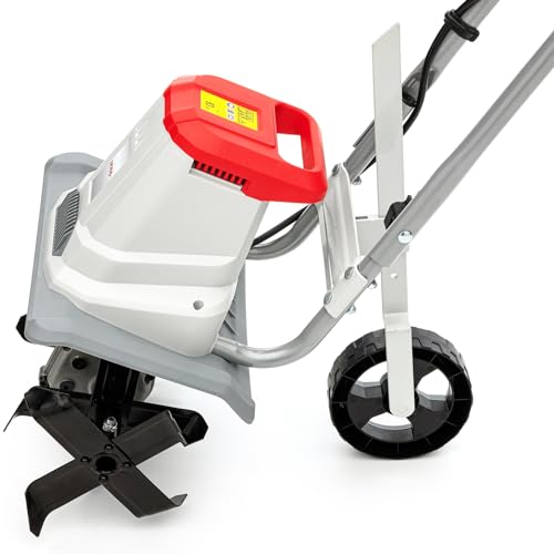 IKRA motoazada eléctrica motocultor IET 1030, Ancho de Trabajo 30cm, Profundidad 20cm, 1080W