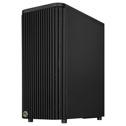 ASUS ProArt PA401, Chasis ATX con Panel de Vidrio Templado, Compatible con GPU de hasta 314 mm, Dos Ventiladores de 160 mm, Bloqueo del Panel Lateral, Soporte para Fuente de alimentación extraíble