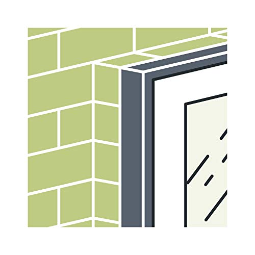 Illbruck Lámina autoadhesiva para ventanas de 150 mm de ancho ME501, para juntas de ventanas y fachadas, rollo de 25 m