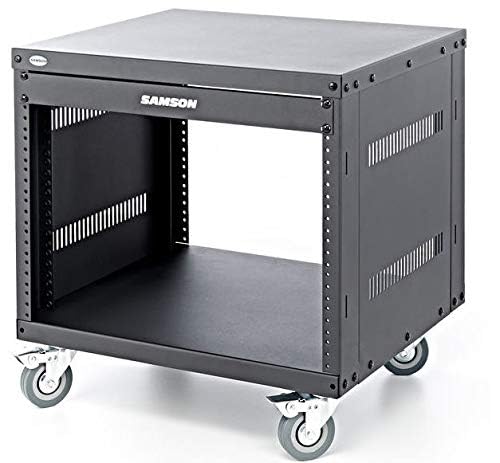 Samson SRK8 - Rack metálico abierto de 8 unidades con ruedas