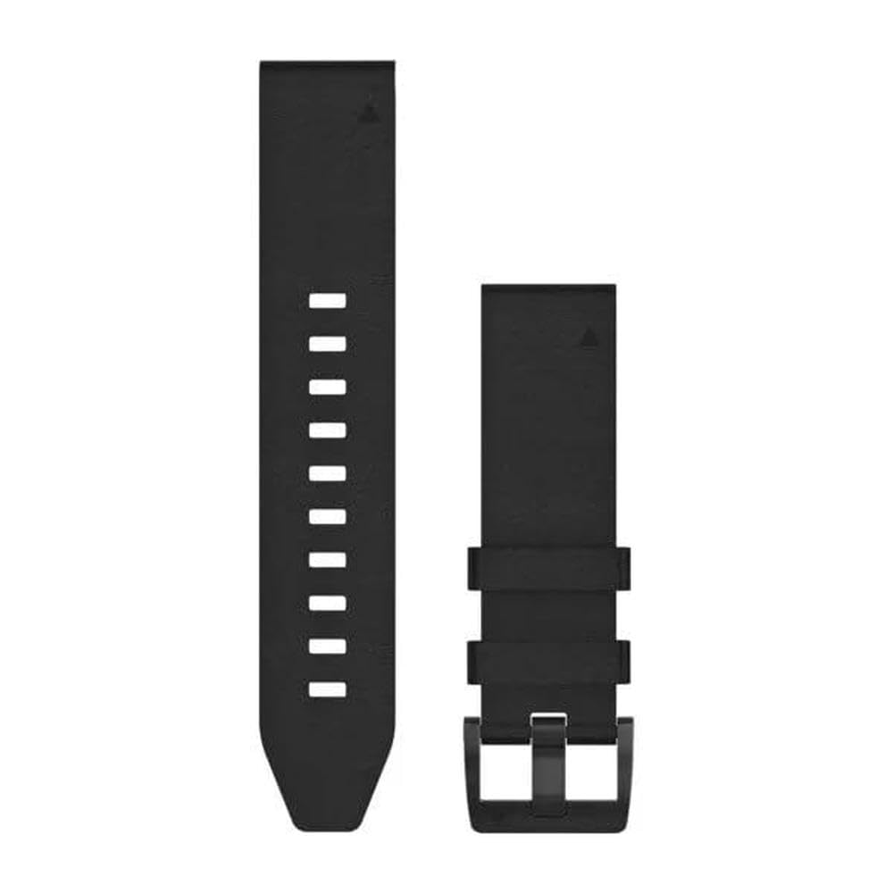 Garmin QuickFit 22 - Correa de reloj de piel negra